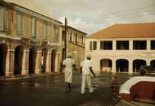 Street in a town in the Virgin Islands, Christiansted, St. Croix?, 1941. Creator: Jack Delano