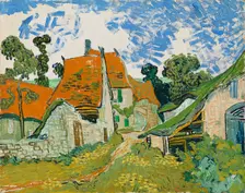 Street in Auvers-sur-Oise; Village Street; Road at Auvers, 1890. Creator: Vincent van Gogh
