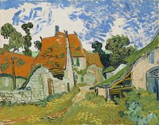 Street in Auvers-sur-Oise; Village Street; Road at Auvers, 1890. Creator: Vincent van Gogh