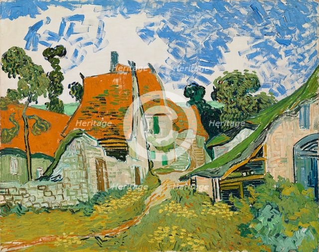 Street in Auvers-sur-Oise; Village Street; Road at Auvers, 1890. Creator: Vincent van Gogh.