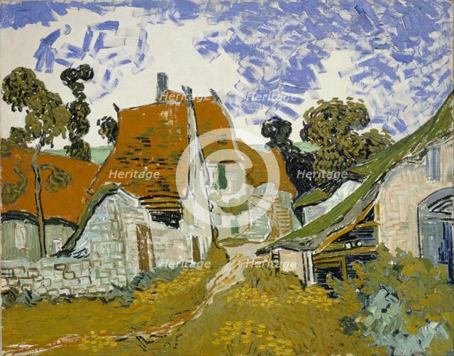 Street in Auvers-sur-Oise. Artist: Gogh, Vincent, van (1853-1890)