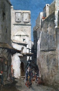Street In Algiers c1864-1892. Artist: Marc Alfred Chataud