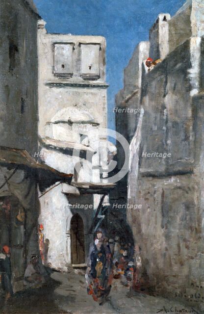 'Street In Algiers', c1864-1892. Artist: Marc Alfred Chataud