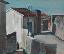 Street in Cagnes, 1920-1923. Creator: Carl Wargh