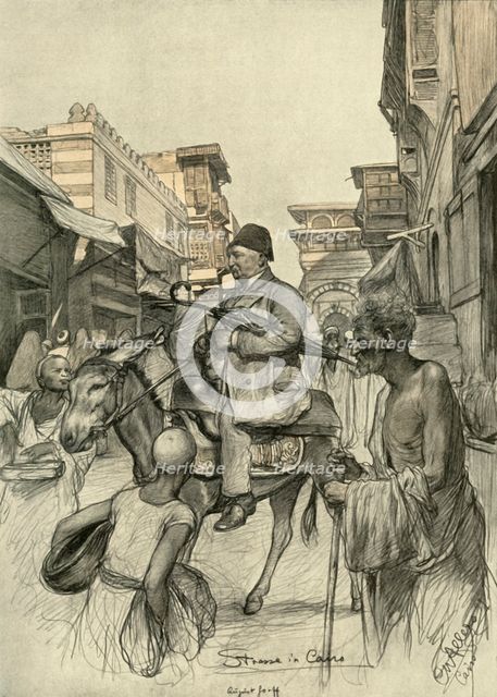 Street in Cairo, 1898. Creator: Christian Wilhelm Allers.