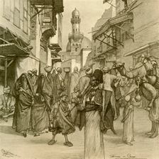 Street in Cairo, 1898. Creator: Christian Wilhelm Allers