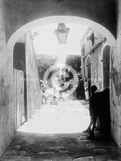 Street in Charlotte Amalie, St. Thomas, between c1915 and c1920. Creator: Bain News Service.