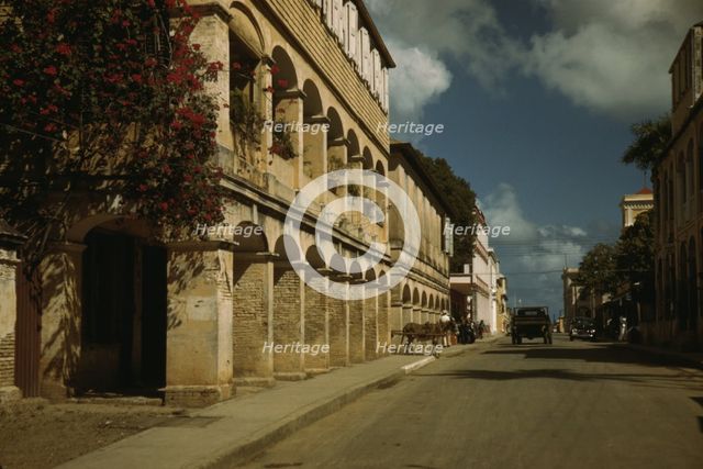 Street in Christiansted, St. Croix Virgin Islands, 1941. Creator: Jack Delano.