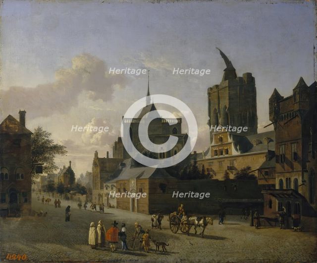 Street in Cologne, 1603. Creator: Jan van der Heyden.
