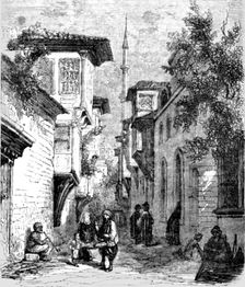 Street in Constantinople 1854. Creator: Unknown