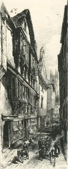 Street in Dartmouth c1870