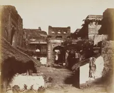 Street in Fatehpur Sikri, India, 1858-62. Creator: John Murray
