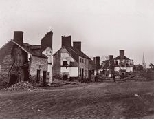 Street in Fredericksburg, 1863. Creator: Andrew Joseph Russell