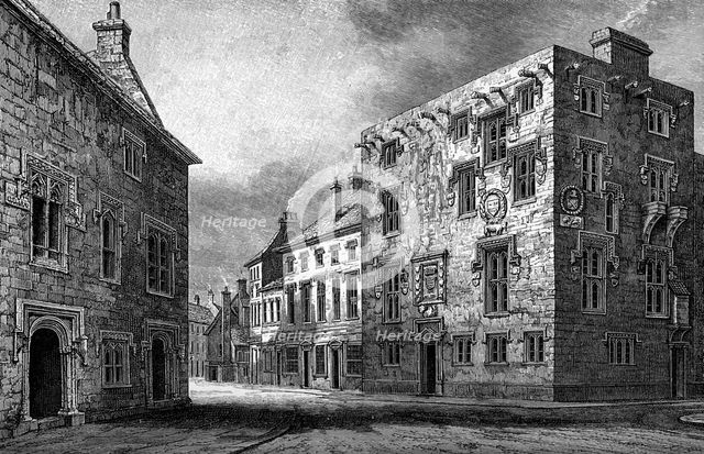 Street in Galway, showing the house of Thomas Lynch, 1893. Artist: Unknown