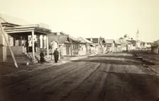 Street in Irkutsk, between 1885 and 1886. Creator: Unknown