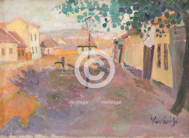 Street in Kosice, 1905-1910. Creator: Konstantín Kövári-Kacmarik.