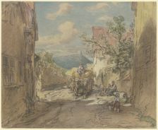 Street in Kronberg, c1840-1900. Creator: Anton Burger