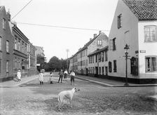 Street in Landskrona, Sweden, 1913