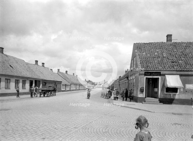 Street in Landskrona, Sweden, c1925. Creator: Unknown.