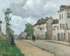 Street in Pontoise (Rue de Gisors), 1868. Creator: Camille Pissarro