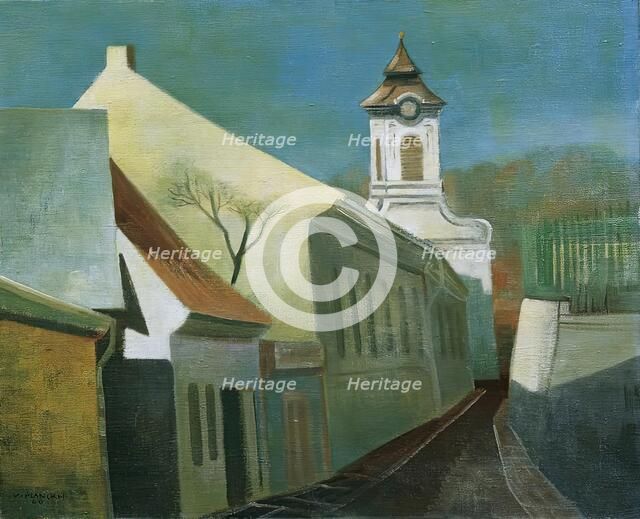 Street in Pötzleinsdorf, 1940. Creator: Viktor Planckh.