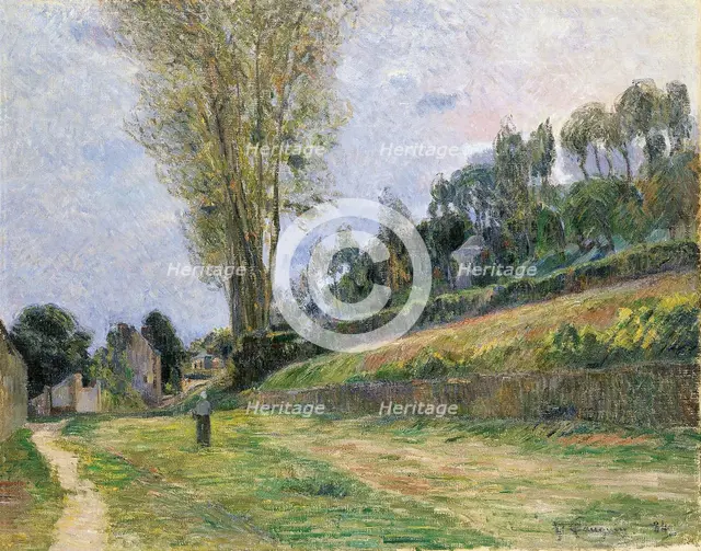 Street in Rouen, 1884. Artist: Gauguin, Paul Eugéne Henri (1848-1903)