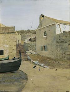 Street in Rovenska, (after 1897?). Creator: Eugen Jettel