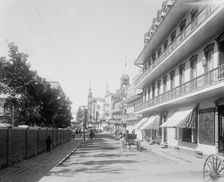 Street in St. Anne de Beaupre, c1901. Creator: Unknown