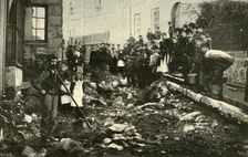 Street in St. Ives After A Visit From A Flood 1901. Creator: Unknown