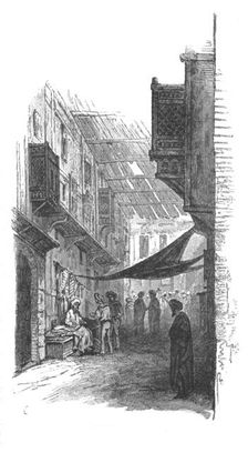 Street in Suez c1882