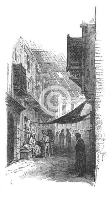 'Street in Suez', c1882. Artist: Unknown.