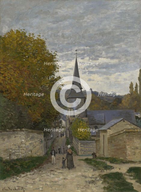 Street In Sainte-Adresse, 1867. Creator: Claude Monet.