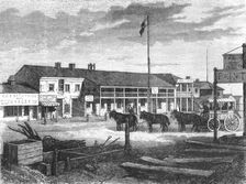 'Street in Salt Lake City.; Ocean to Ocean, the Pacific railroad 1875. Creator: Frederick Whymper