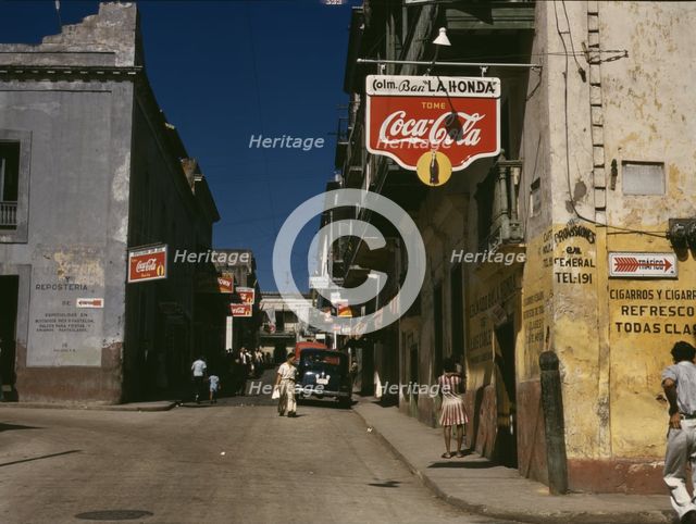 Street in San Juan, Puerto Rico, 1941. Creator: Jack Delano.
