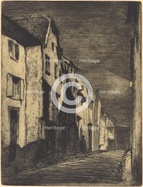 Street in Saverne, 1858. Creator: James Abbott McNeill Whistler.