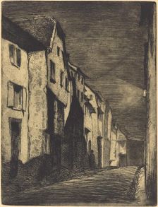 Street in Saverne, 1858. Creator: James Abbott McNeill Whistler
