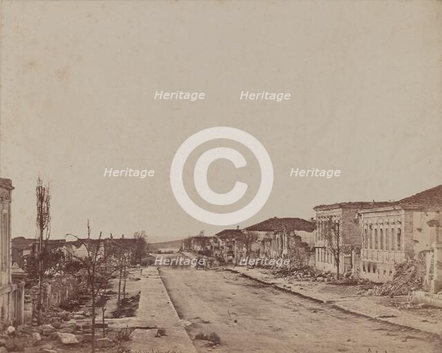 Street in Sebastopol, 1855-1856. Creator: James Robertson.