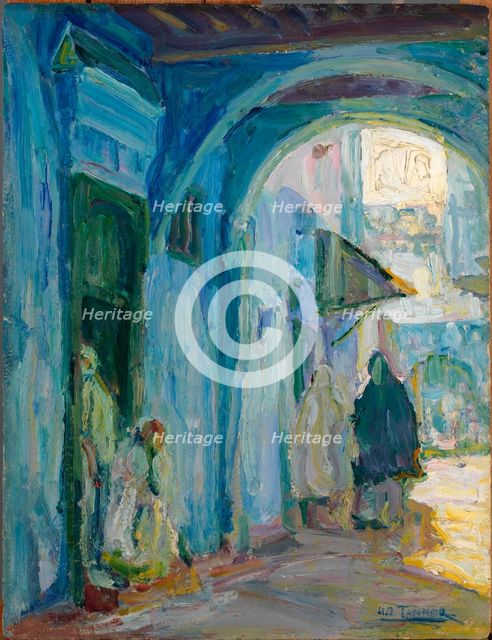 Street in Tangier, ca. 1910. Creator: Henry Ossawa Tanner.