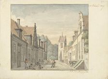 Street in the village of Oosterland on Duiveland, 1822. Creator: Joseph Schmetterling