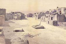 Street in the Pueblo of Oraibi, Tusayan, Arizona, 1888. Creator: De Lancey Gill
