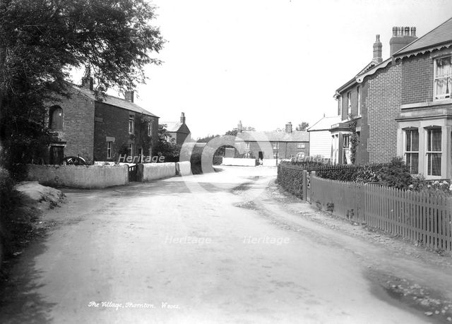 Street in Thornton, Lancashire, 1890-1910. Artist: Unknown