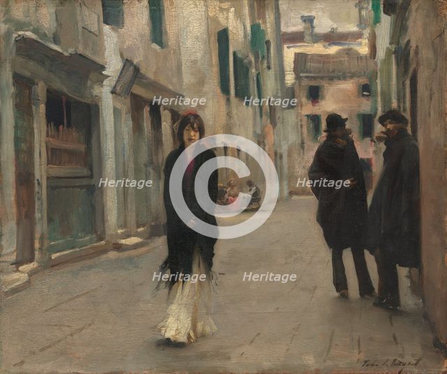 Street in Venice, 1882. Creator: John Singer Sargent.