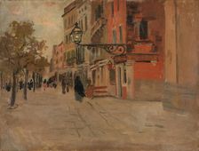 Street in Venice, 1894. Creator: Frits Thaulow