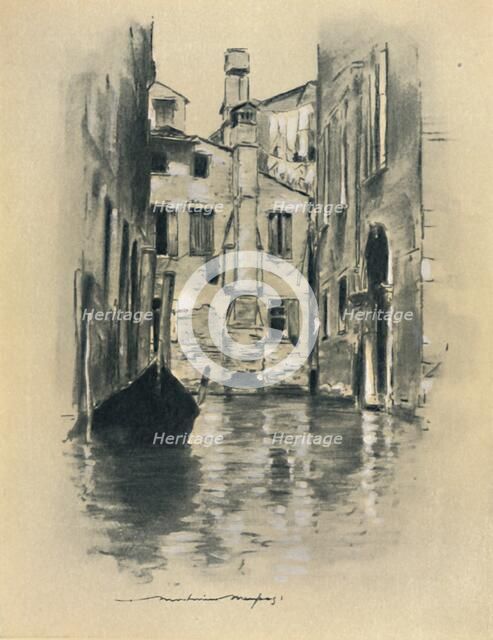 'Street in Venice', 1903. Artist: Mortimer L Menpes.
