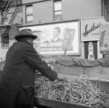 Street peddler in the Harlem section, New York, 1943. Creator: Gordon Parks