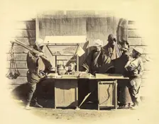 Street Refreshment Stall, 1863-1868. Creator: Felice Beato