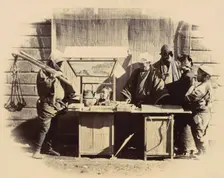Street Refreshment Stalls, c. 1865. Creator: Felice Beato