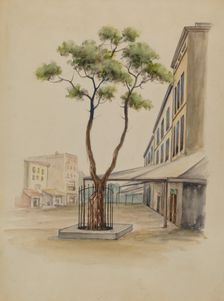 Street Scene, 1935/1942. Creator: Unknown