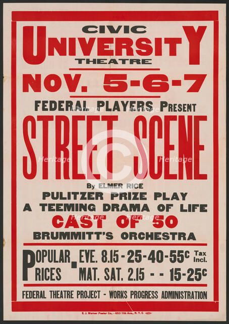 Street Scene 1, Syracuse, NY, 1936. Creator: Unknown.