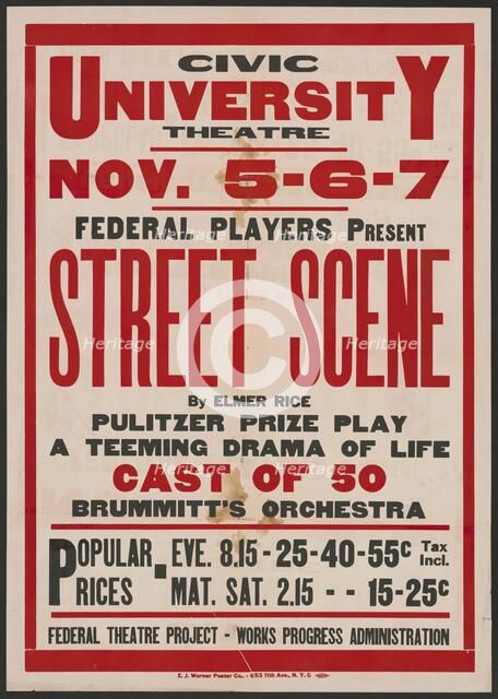 Street Scene 2, Syracuse, NY, 1936. Creator: Unknown.